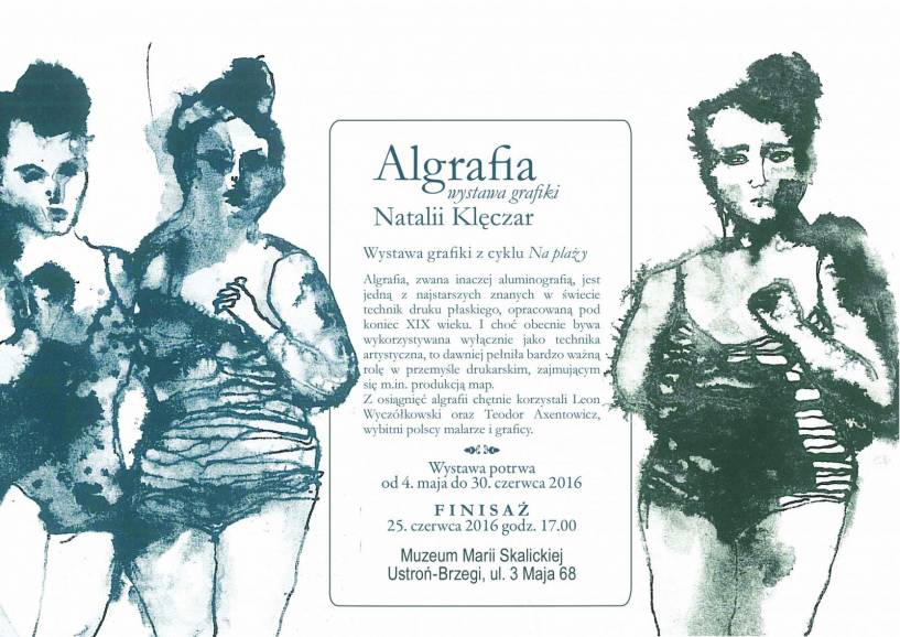 ALGRAFIA - wystawa grafiki Natalii Klęczar